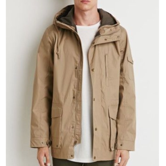 Forever 21 Other - FOREVER 21 Hooded Utility Over Coat MINT COND.